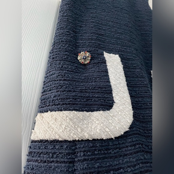 Chanel Art A-Line Scoop Neck Dress in Blue - Picture 11 of 15